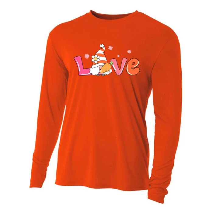 Love Gnome Easter Spring Cute Cooling Performance Long Sleeve Crew