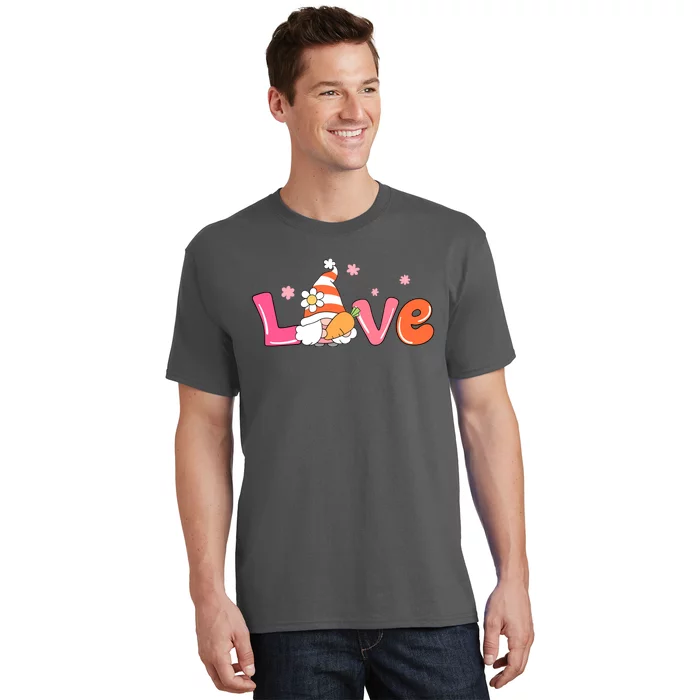 Love Gnome Easter Spring Cute T-Shirt