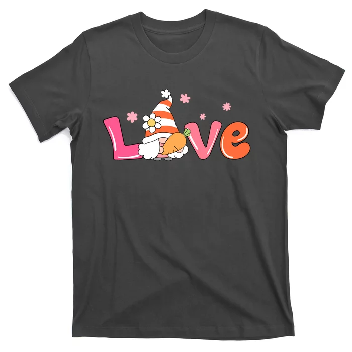 Love Gnome Easter Spring Cute T-Shirt