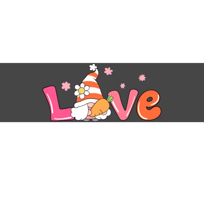 Love Gnome Easter Spring Cute Bumper Sticker