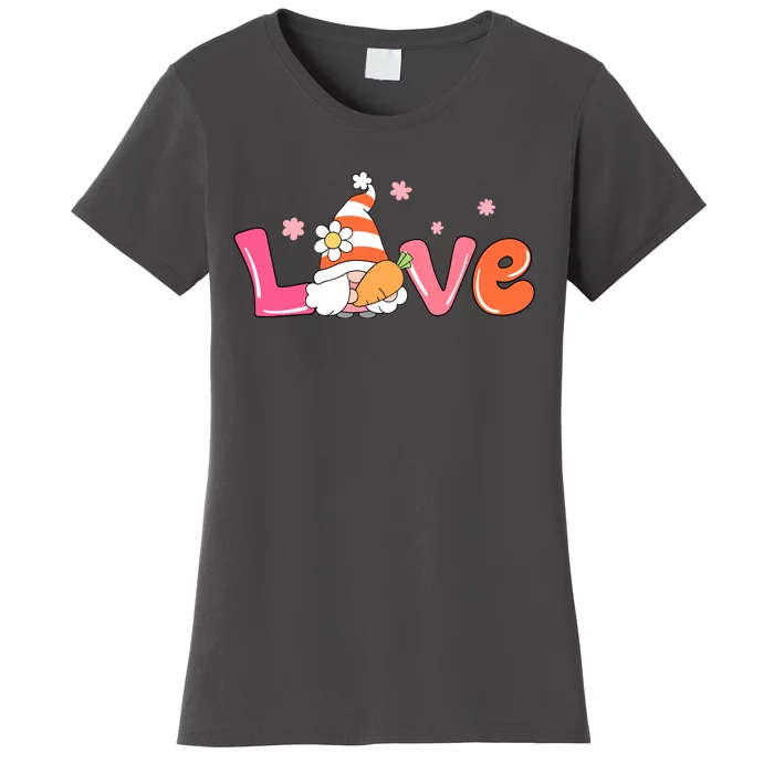 Love Gnome Easter Spring Cute Women's T-Shirt