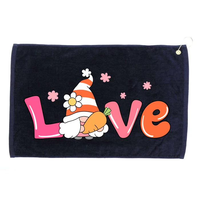 Love Gnome Easter Spring Cute Grommeted Golf Towel