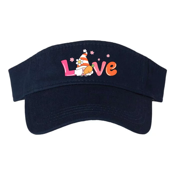 Love Gnome Easter Spring Cute Valucap Bio-Washed Visor