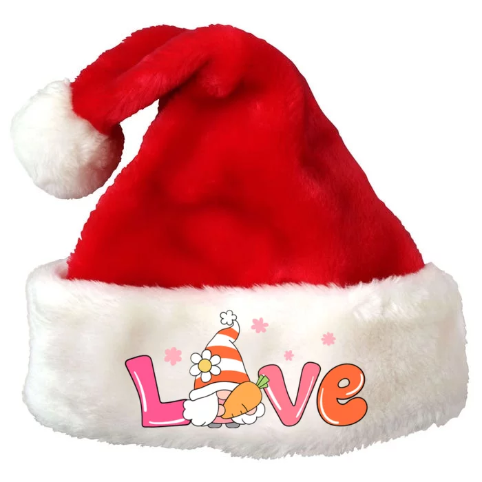 Love Gnome Easter Spring Cute Premium Christmas Santa Hat