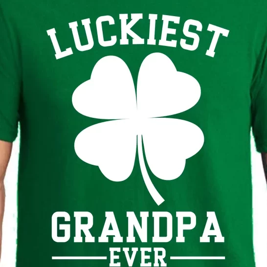 Luckiest Grandpa Ever Funny St Patricks Day Pajama Set