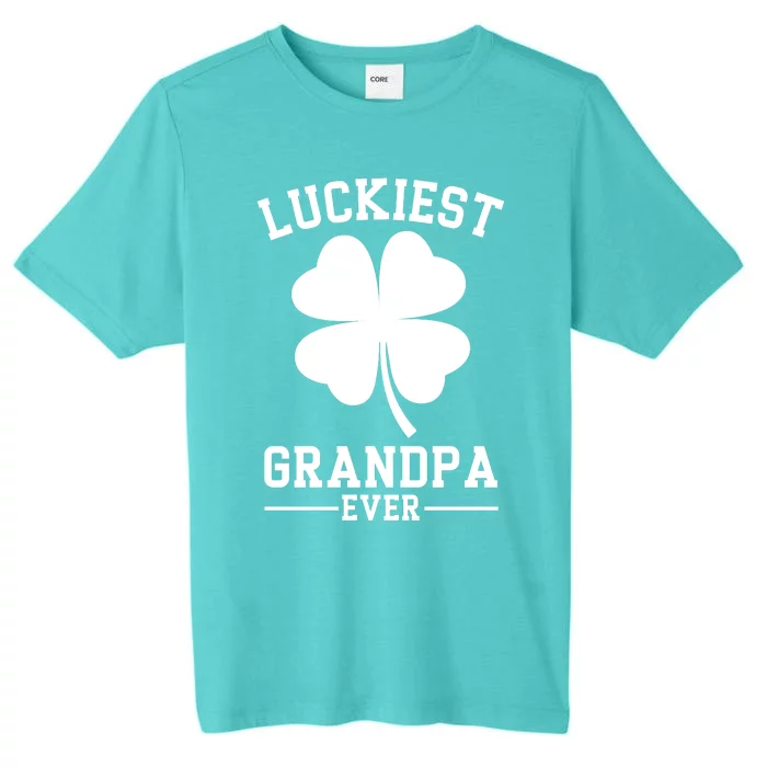 Luckiest Grandpa Ever Funny St Patricks Day ChromaSoft Performance T-Shirt