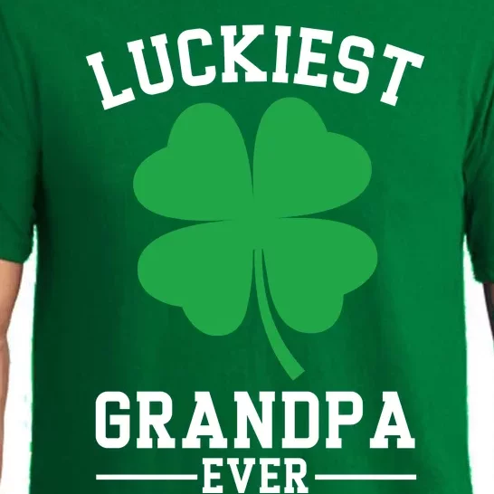 Luckiest Grandpa Ever Funny St Patricks Day Pajama Set