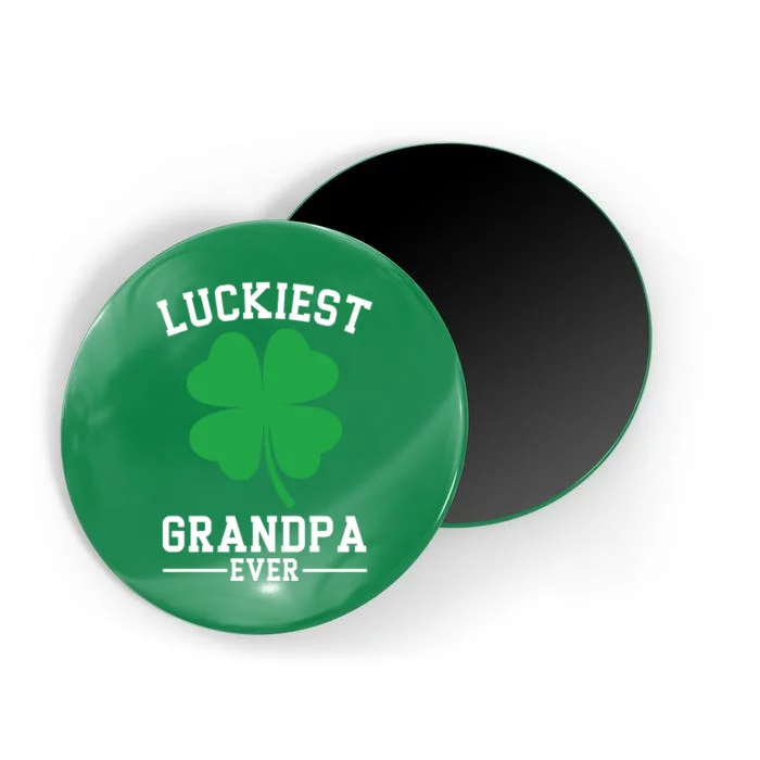 Luckiest Grandpa Ever Funny St Patricks Day Magnet