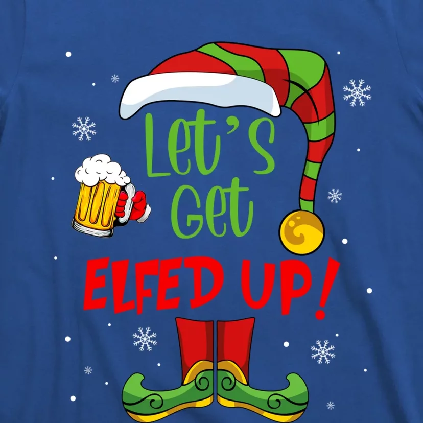 Let's Get Elfed Up Funny Elf Ing Christmas Xmas Holiday Cool Gift T-Shirt