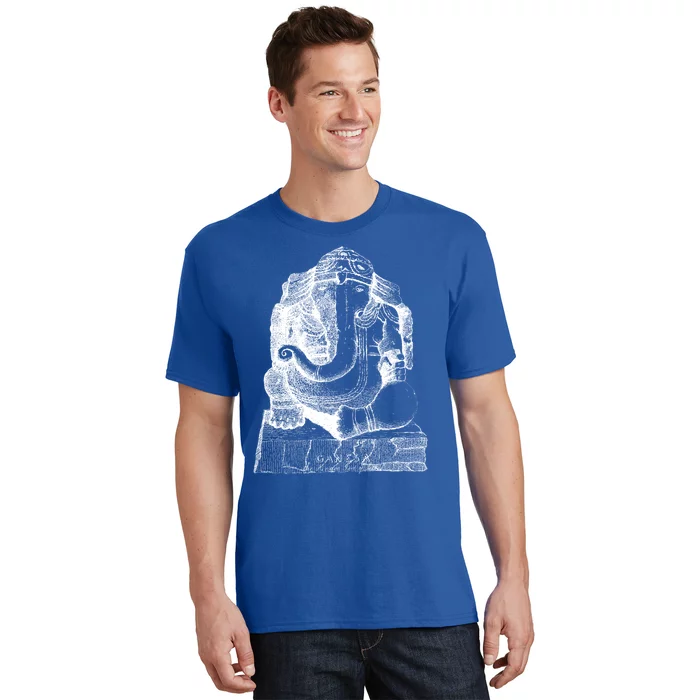 Lord Ganesha Elephant Head Vintage Gift Hindu Hinduism Yoga Gift T-Shirt