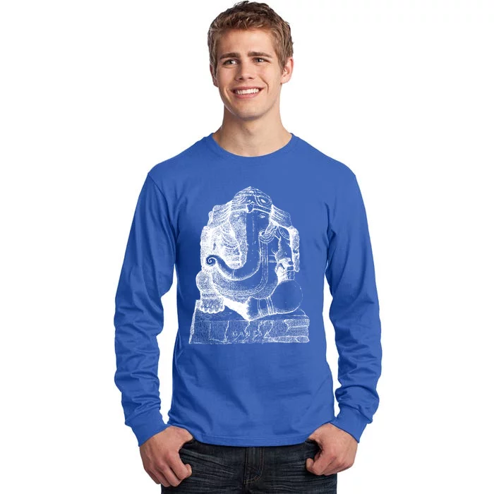 Lord Ganesha Elephant Head Vintage Gift Hindu Hinduism Yoga Gift Tall Long Sleeve T-Shirt