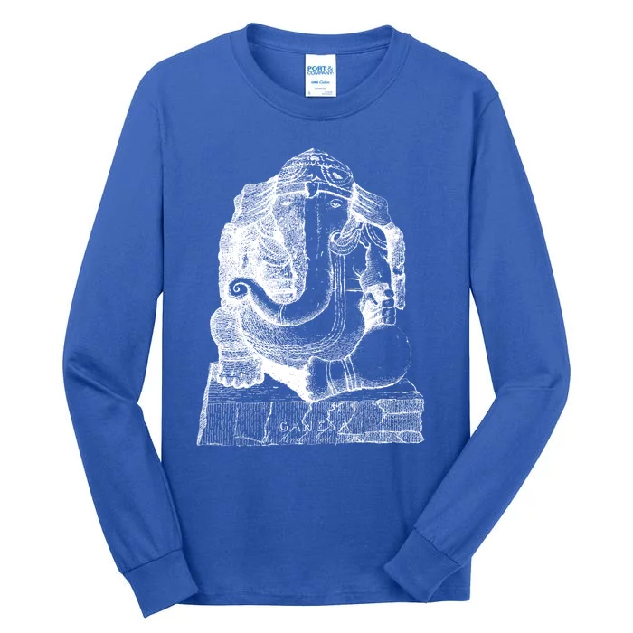 Lord Ganesha Elephant Head Vintage Gift Hindu Hinduism Yoga Gift Tall Long Sleeve T-Shirt