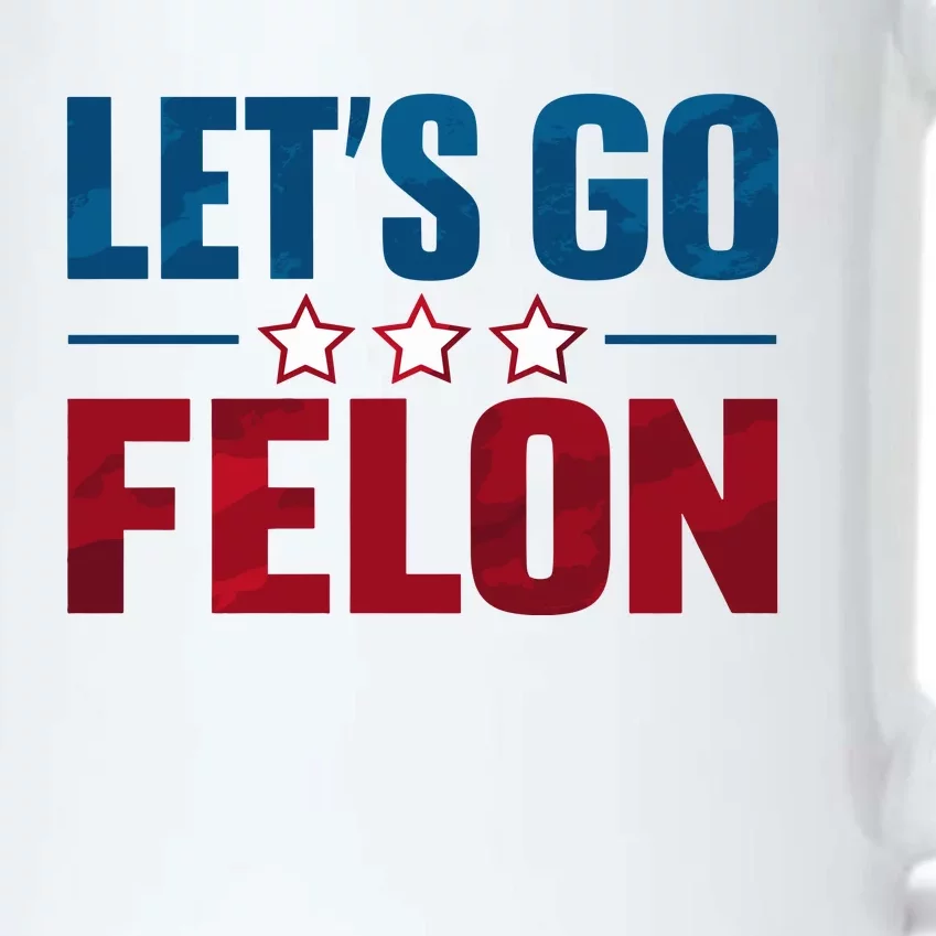 LetS Go Felon Slogan Graphic Black Color Changing Mug