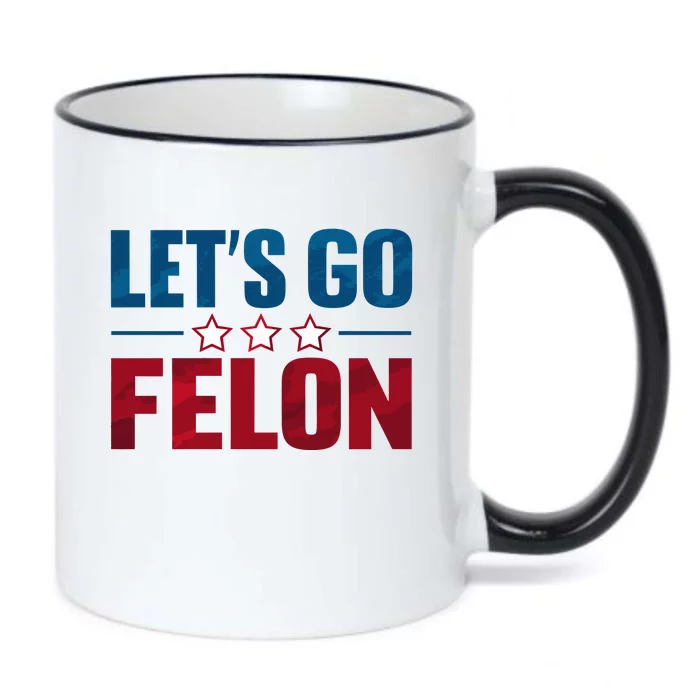 LetS Go Felon Slogan Graphic Black Color Changing Mug