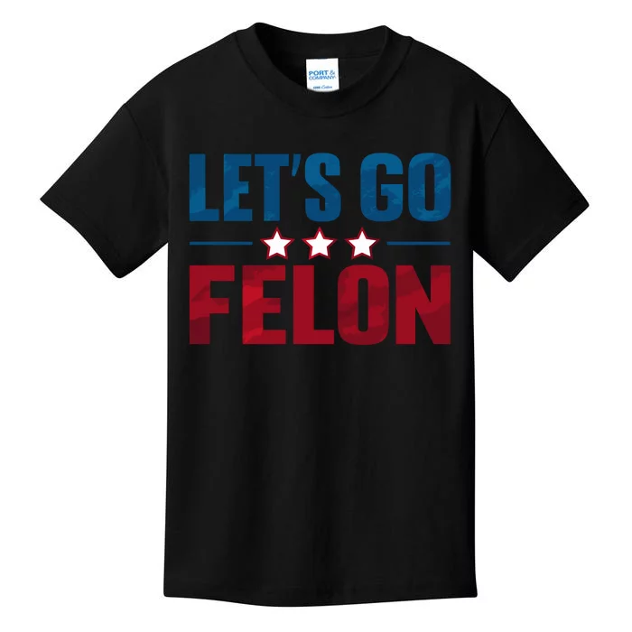 LetS Go Felon Slogan Graphic Kids T-Shirt