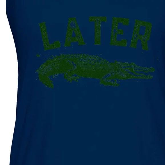 Later Gator Funny Alligator Ladies Essential Flowy Tank