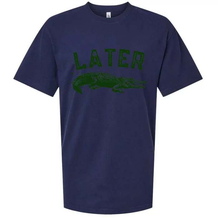 Later Gator Funny Alligator Sueded Cloud Jersey T-Shirt