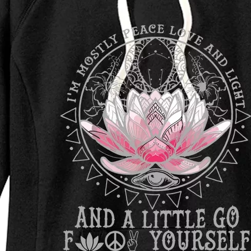 Little Go F Yourself Lotus Women's Fleece Hoodie