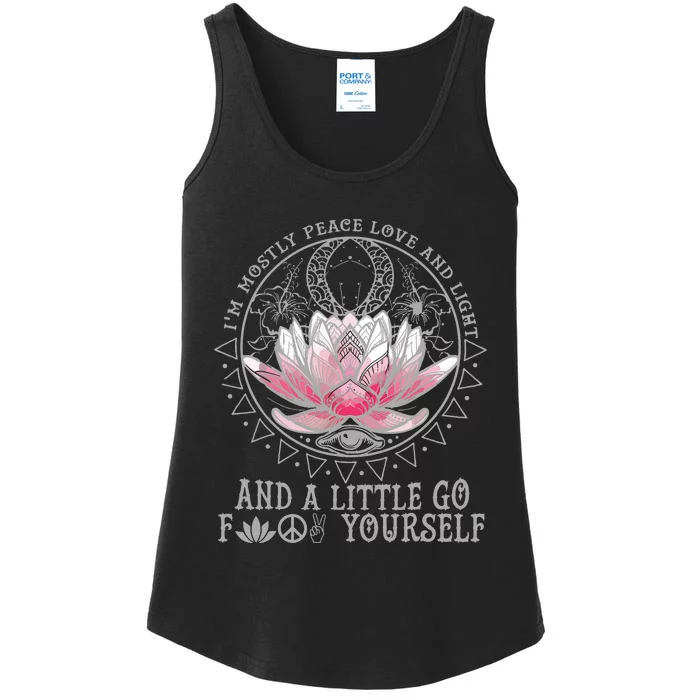 Little Go F Yourself Lotus Ladies Essential Tank