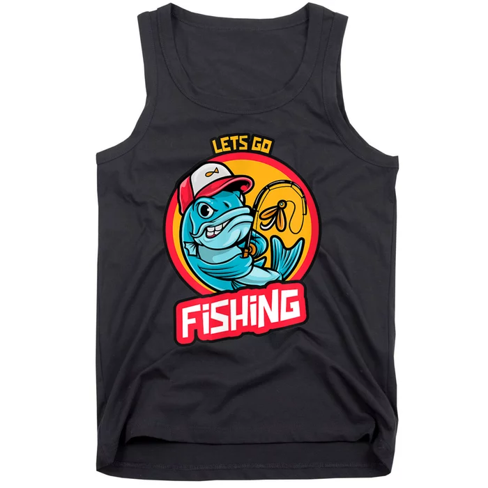 Lets Go Fishing Tank Top