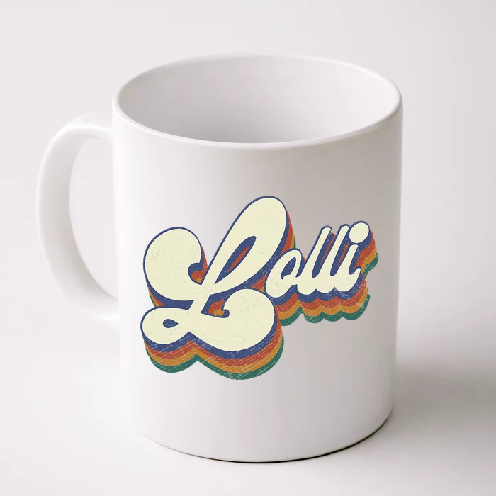 Lolli Gifts For Grandma Retro Vintage Mother's Day Lolli Front & Back Coffee Mug