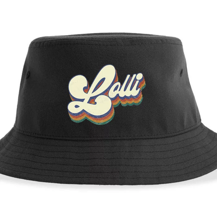 Lolli Gifts For Grandma Retro Vintage MotherS Day Lolli Sustainable Bucket Hat