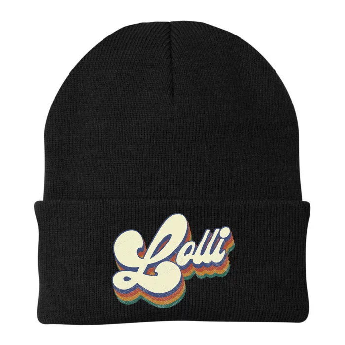 Lolli Gifts For Grandma Retro Vintage MotherS Day Lolli Knit Cap Winter Beanie