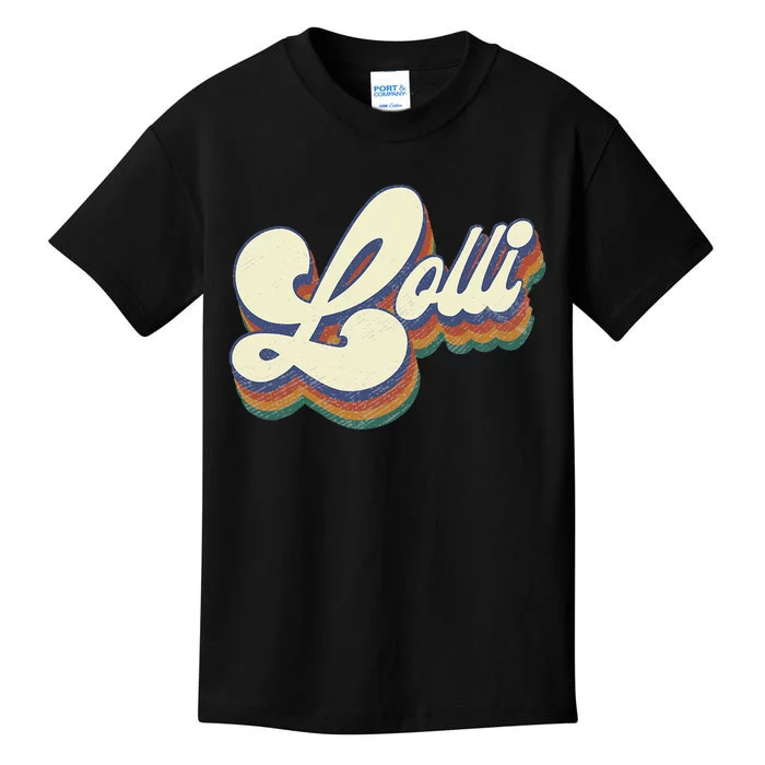 Lolli Gifts For Grandma Retro Vintage MotherS Day Lolli Kids T-Shirt