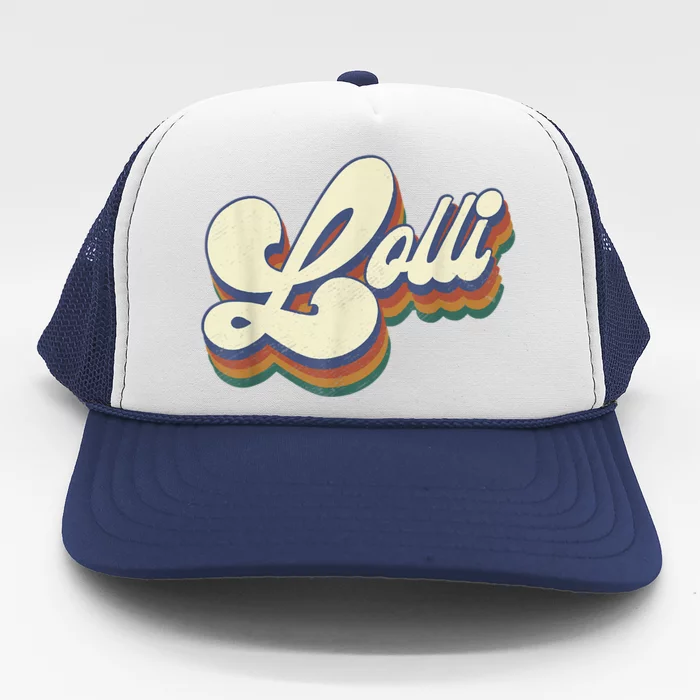 Lolli Gifts For Grandma Retro Vintage Mother's Day Lolli Trucker Hat