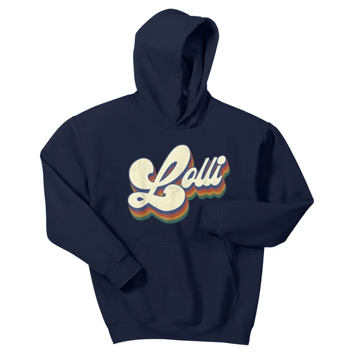 Lolli Gifts For Grandma Retro Vintage Mother's Day Lolli Kids Hoodie