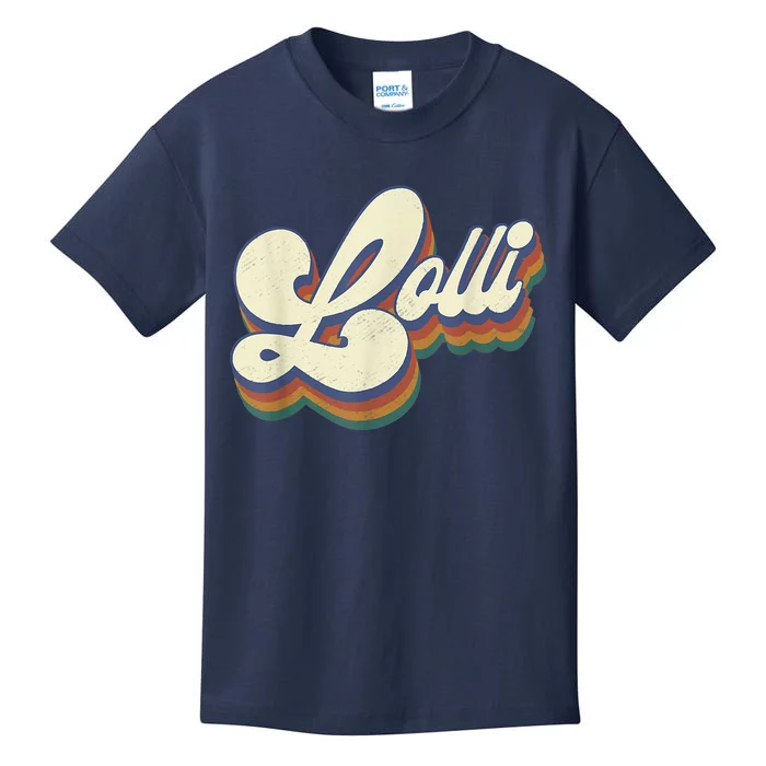 Lolli Gifts For Grandma Retro Vintage Mother's Day Lolli Kids T-Shirt