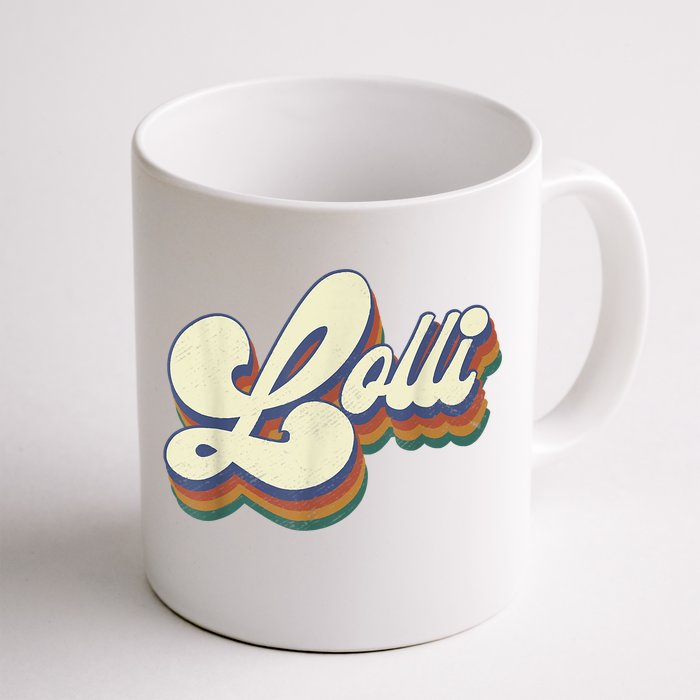 Lolli Gifts For Grandma Retro Vintage Mother's Day Lolli Front & Back Coffee Mug