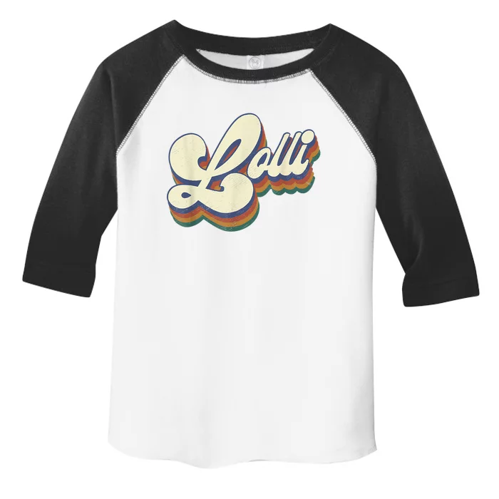 Lolli Gifts For Grandma Retro Vintage Mother's Day Lolli Toddler Fine Jersey T-Shirt