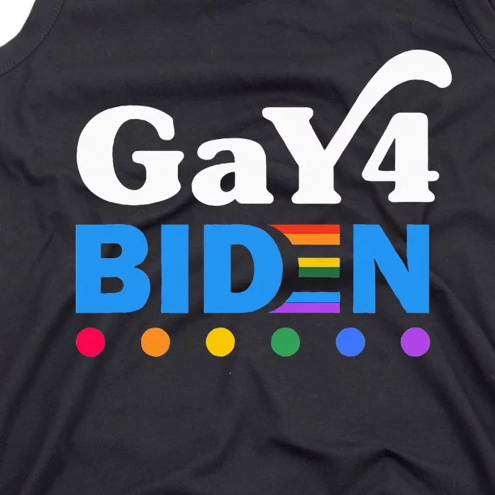 Lgbtq Gay For Biden Lgbt Biden Gay Supporter Tank Top