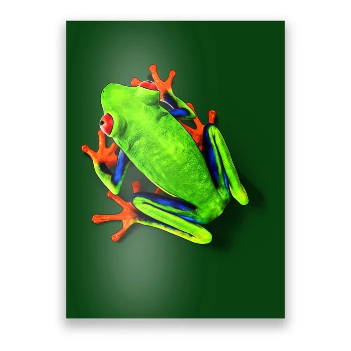 Little Green Frog Poster