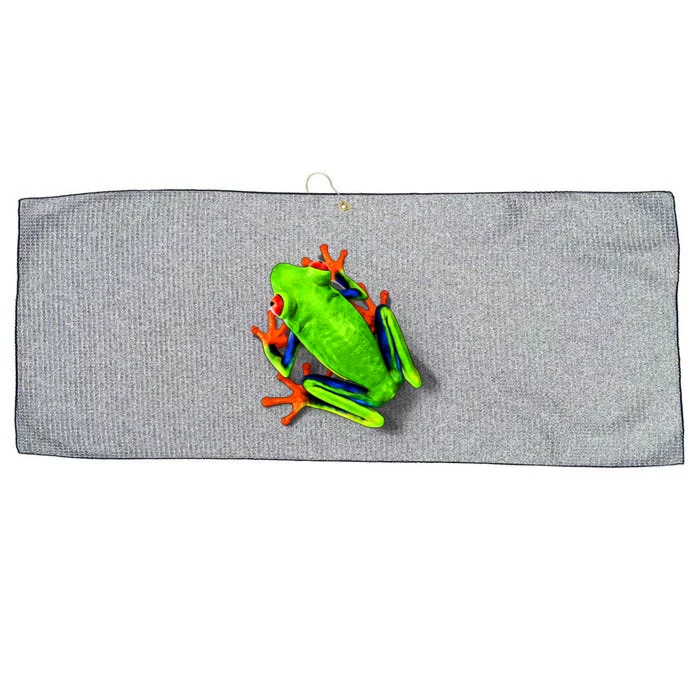 Little Green Frog Large Microfiber Waffle Golf Towel