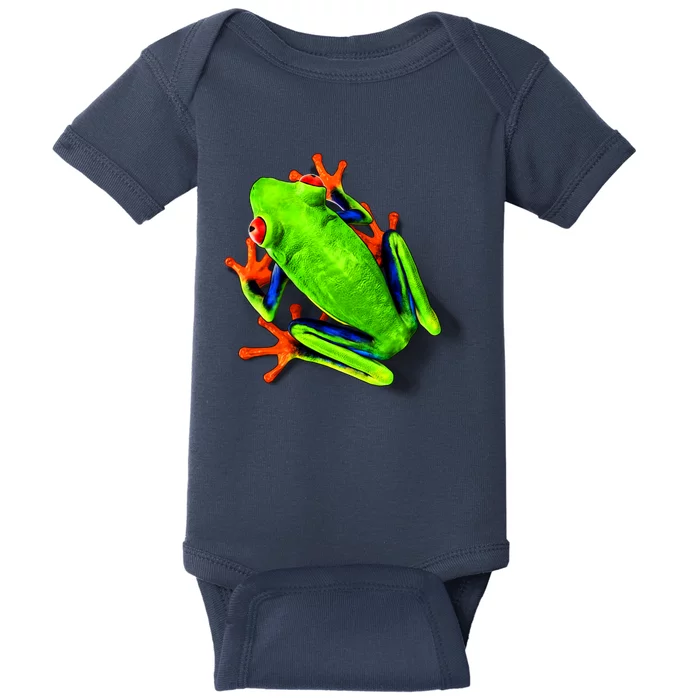 Little Green Frog Baby Bodysuit