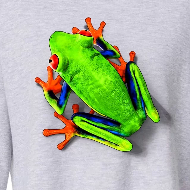 Little Green Frog Cropped Pullover Crew