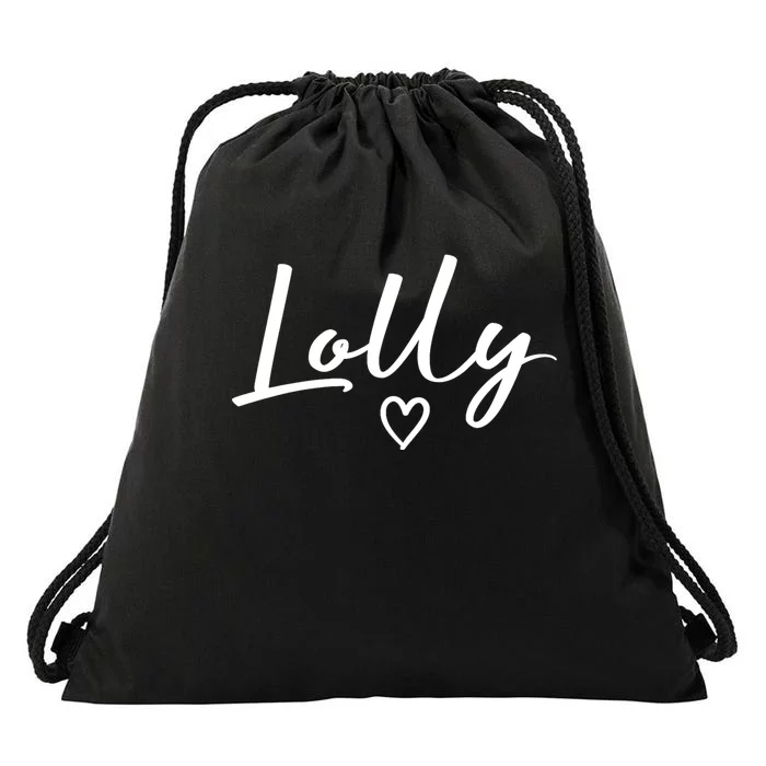 Lolly Gifts For Women Grandma Heart MotherS Day Lolly Drawstring Bag