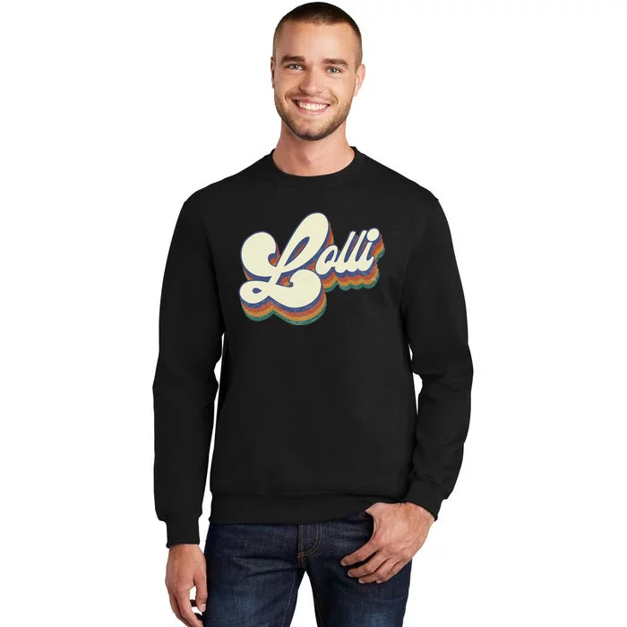 Lolli Gifts For Grandma Retro Vintage Mother's Day Lolli Tall Sweatshirt