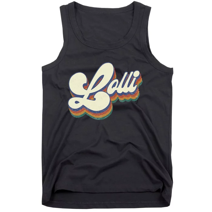 Lolli Gifts For Grandma Retro Vintage Mother's Day Lolli Tank Top