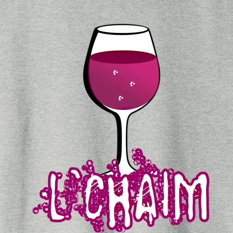 L'chaim Glass For Jewish Chag Purim And Passover Gift Women's Crop Top Tee