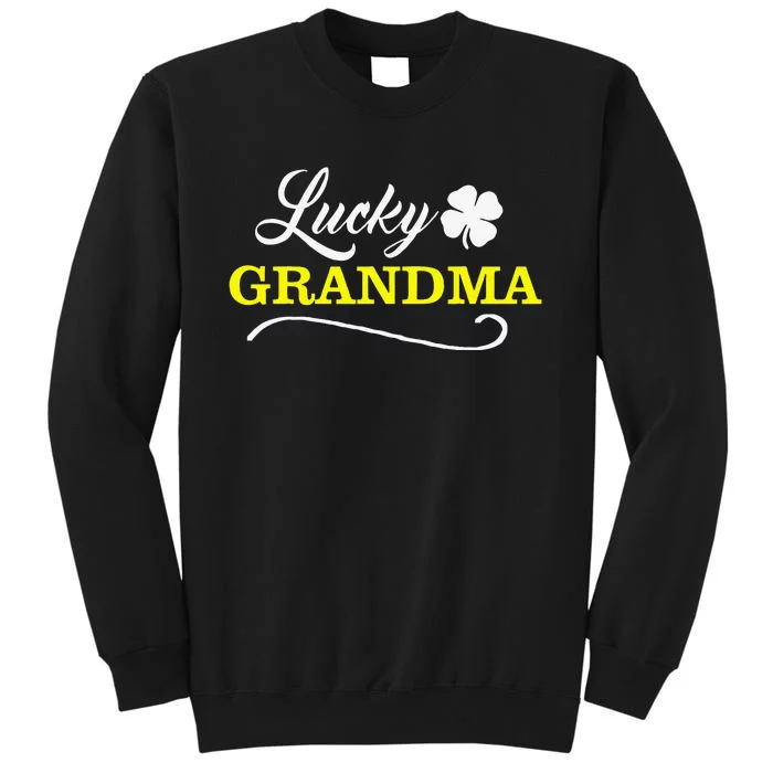 LUCKY GRANDMA Fun Family Saint Patrick's Day Holiday Tall Sweatshirt