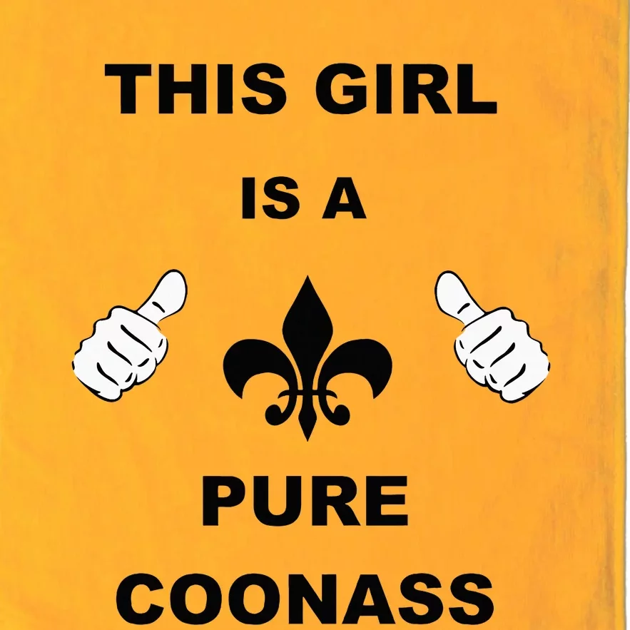 Louisiana Girl Funny Coonass Cajun Pride Platinum Collection Golf Towel