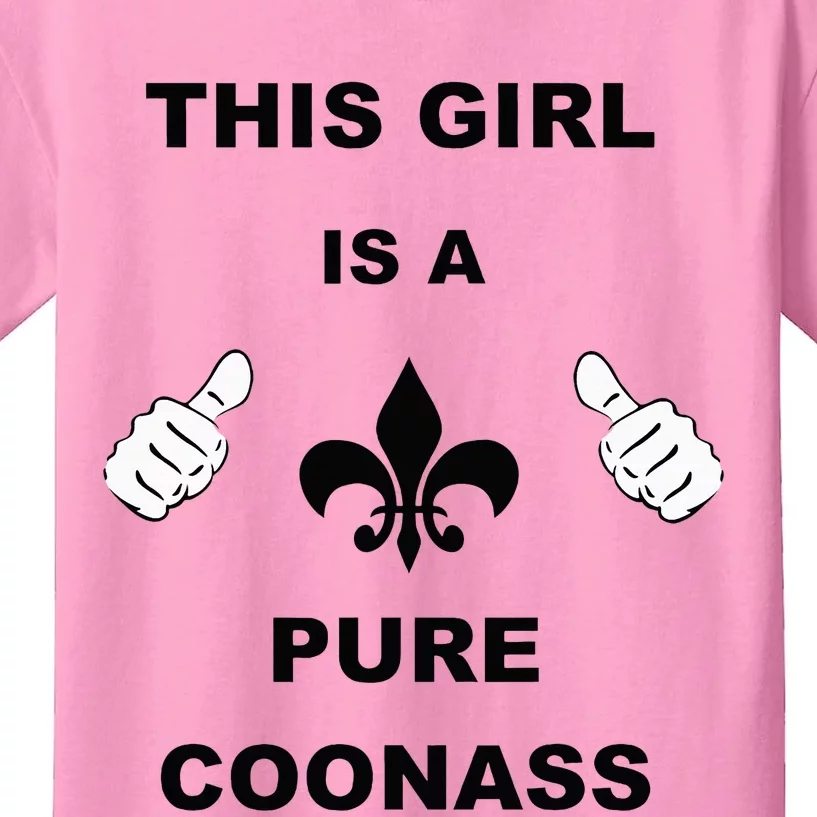 Louisiana Girl Funny Coonass Cajun Pride Kids T-Shirt