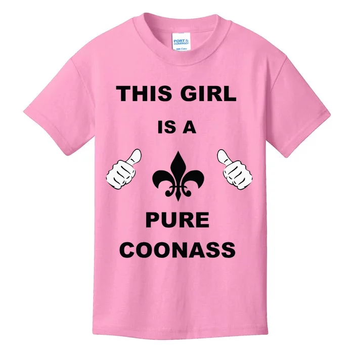 Louisiana Girl Funny Coonass Cajun Pride Kids T-Shirt