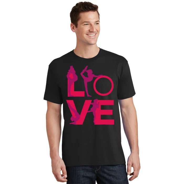 Love Gymnastics Funny Gymnast Turns Flips Girl Gift T-Shirt