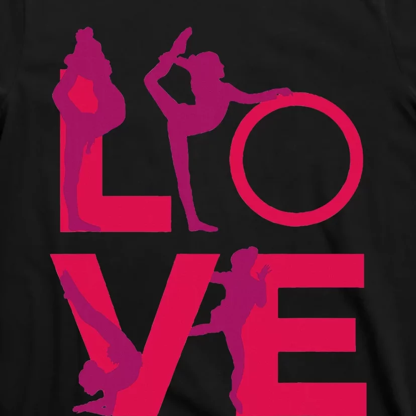 Love Gymnastics Funny Gymnast Turns Flips Girl Gift T-Shirt