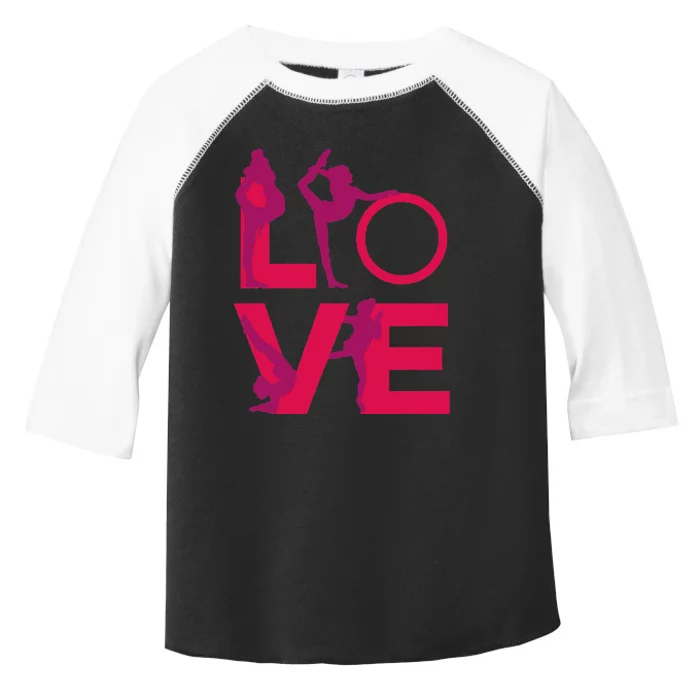 Love Gymnastics Funny Gymnast Turns Flips Girl Gift Toddler Fine Jersey T-Shirt