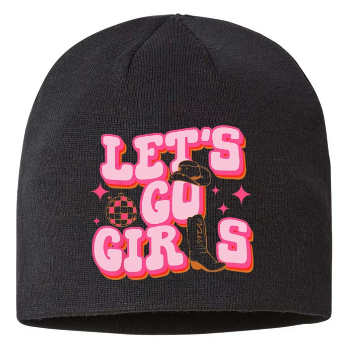 Lets Go Girls Cowgirl Hat Cowboy Boots Bachelorette Party 8 1/2in Sustainable Knit Beanie